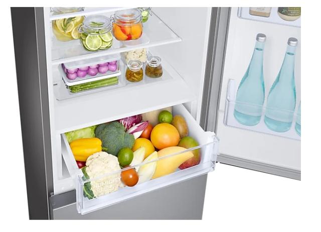 Хладилник Samsung RB33B610ESA/EF, Refrigerator, Fridge Freezer,344L (230l/114l), Energy Efficiency E, SpaceMax, No Frost, All-Around Cooling, DIT, Stainless steel