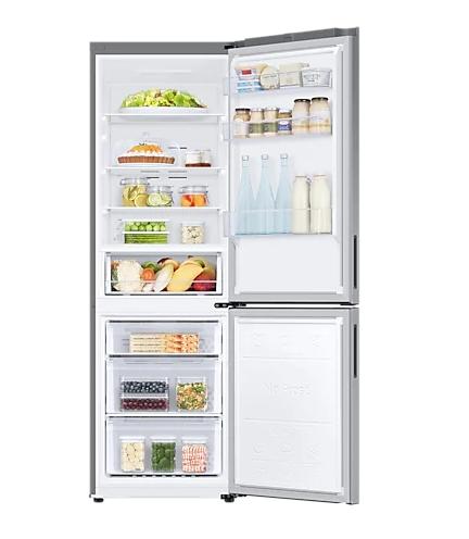 Хладилник Samsung RB33B610FSA/EF, Refrigerator, Fridge Freezer,344L (230l/114l), Energy Efficiency F, SpaceMax, No Frost, All-Around Cooling, DIT, Stainless steel