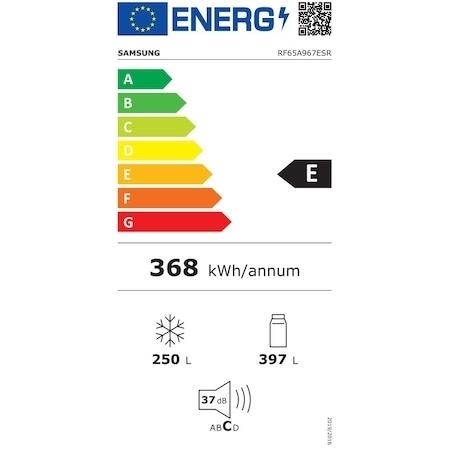 Хладилник Samsung RF65A967ESR/EO, French Door Fridge and Freezer, 647 l, Beverage Center, Double automatic ice maker, DIT, Energy Efficiency E, H 182 cm, WiFi, Silver