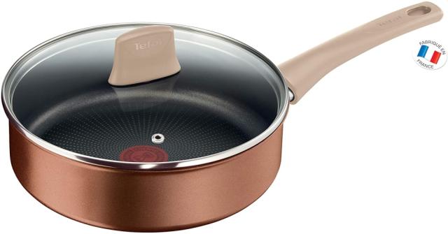 Тиган Tefal G2543202, ECO-RESPECT Frypan 24 with lid, Induction