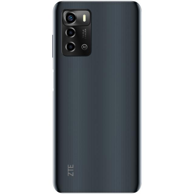 Мобилен телефон ZTE A72 4G, Gray, 6.75", 90Hz, HD+ 1600x720, 3GB+64GB, Unisoc T606  Octa Core up to 1.6Ghz,  Camera 13MP+2MP+2MP/5MP, WiFi 802.11 AC, BT 5.0, FPT, Fast charge 22.5W, 5130 mAh, USB-C Type-C, 3.5 mm earjack, Dual Sim, Mirco SD, Android 