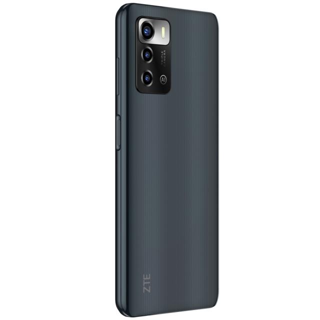 Мобилен телефон ZTE A72 4G, Gray, 6.75", 90Hz, HD+ 1600x720, 3GB+64GB, Unisoc T606  Octa Core up to 1.6Ghz,  Camera 13MP+2MP+2MP/5MP, WiFi 802.11 AC, BT 5.0, FPT, Fast charge 22.5W, 5130 mAh, USB-C Type-C, 3.5 mm earjack, Dual Sim, Mirco SD, Android 
