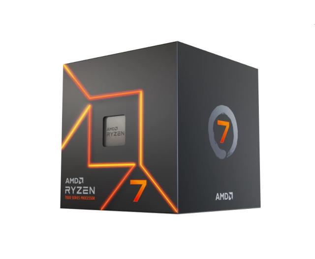 Процесор AMD Ryzen 7 7700, 8C (3.80 / 5.30GHz, 32MB Cache, 65W, AM5) BOX, с охлаждане AMD Wraith Prism