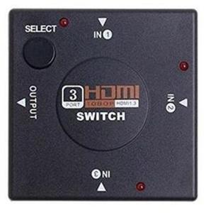 Превключвател Estillo, Автоматичен HDMI 1.4, 3 входа към 1 изход, Черен