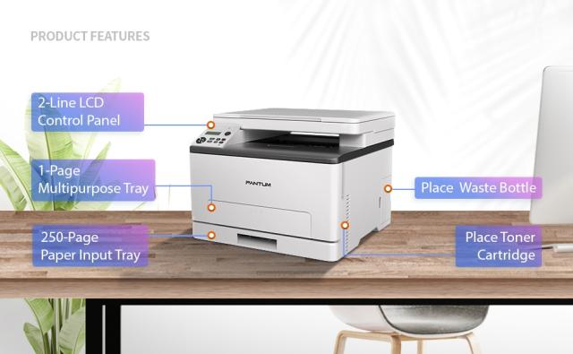 Лазерно многофункционално устройство Pantum CM1100DW Laser MFP + Pantum CTL-1100HC/HY/HK/HM