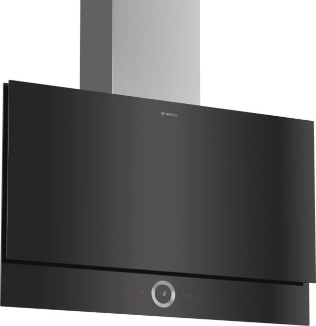 Аспиратор Bosch DWF97RV60, Flat hood 90cm A, black glass, PerfectAir sensor, max 730 m3/h, 57 dB, Cooktop control, HC