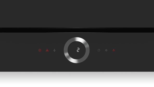 Аспиратор Bosch DWF97RV60, Flat hood 90cm A, black glass, PerfectAir sensor, max 730 m3/h, 57 dB, Cooktop control, HC