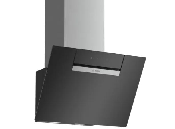 Аспиратор Bosch DWK67EM60 SER2 Inclined hood 60cm B, black glass, max 669 m3/h, 60 dB