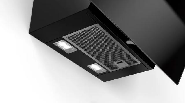 Аспиратор Bosch DWK67EM60 SER2 Inclined hood 60cm B, black glass, max 669 m3/h, 60 dB