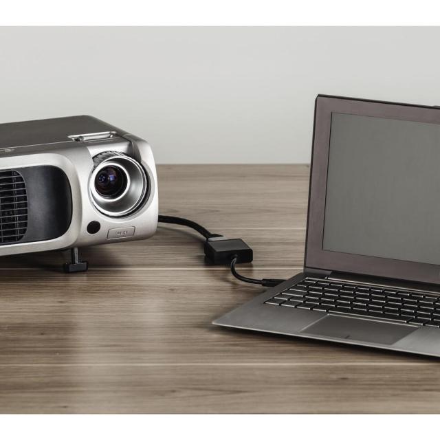 Адаптер HAMA 135727, USB-C мъжко - VGA женско, Full HD, 3 звезди, Позлатени конектори, Черен