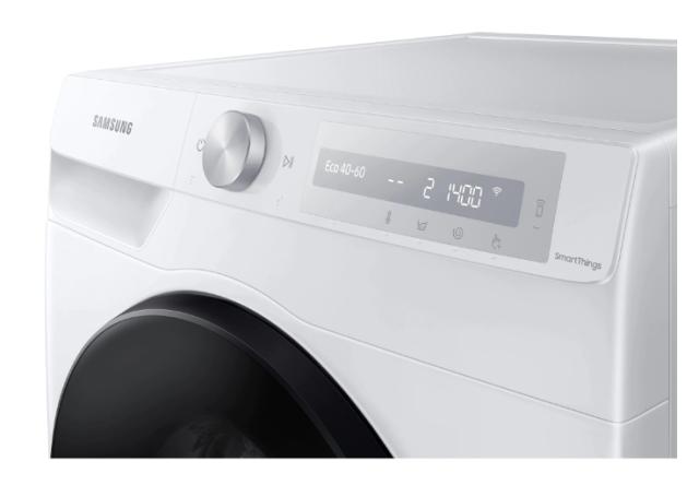 Пералня със сушилня Samsung WD10T634DBH/S7, Washing Machine/Dryer, 10.5/6 kg, 1400rpm, Energy Efficiency A/E, Spin Efficiency B, Eco Bubble, Bubble Soak, Air Wash, Hygiene Steam, AI Control, SmartThings App, White/black door