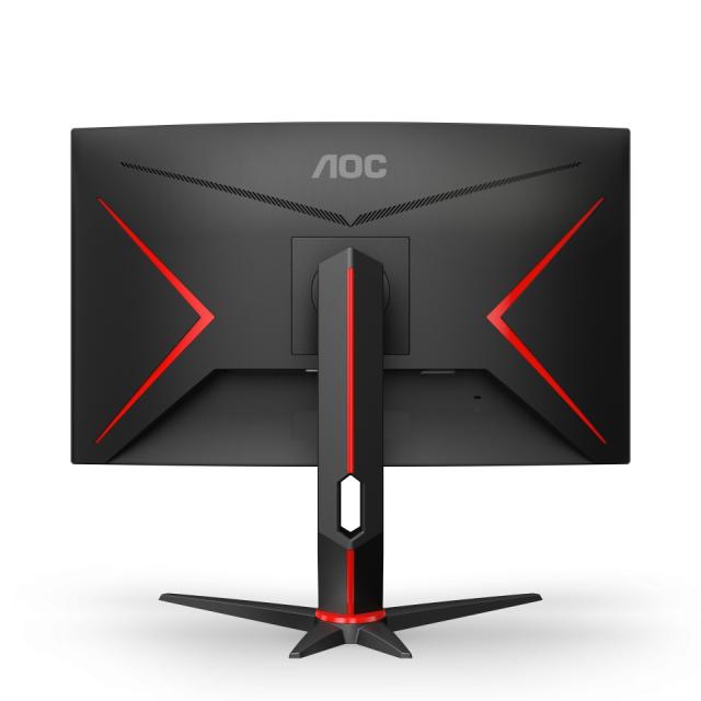 Монитор AOC CQ27G2U/BK, 27" Curved 1500R VA WLED, 2560x1440@144Hz, 4ms GtG, 1ms MPRT, 250cd m/2, 3000:1, DCR 80M:1, FreeSync Premium, FlickerFree, Low Blue Light, 2Wx2, Tilt, Height Adjust, Swivel, 2xHDMI, DP, USB Hub