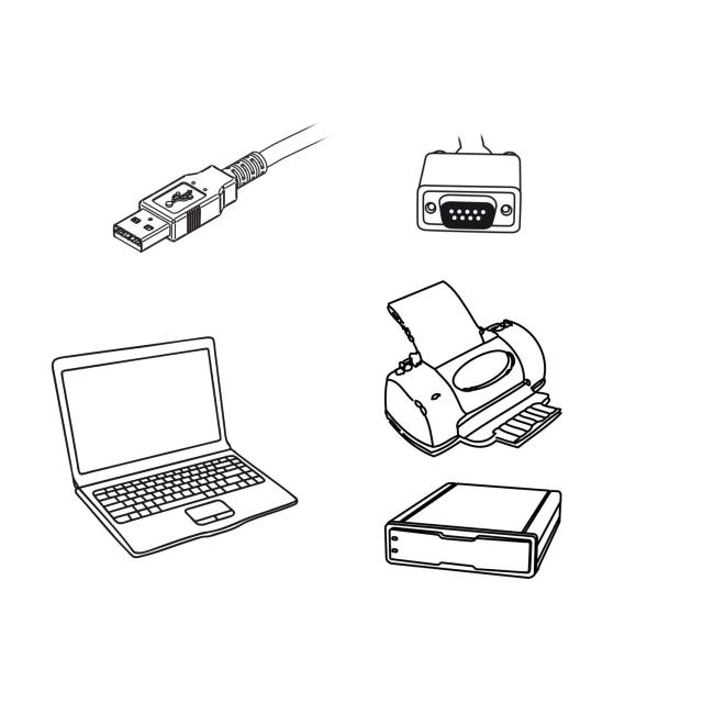 Конвертор Ewent USB -  RS232 9 пин мъжко, Черен