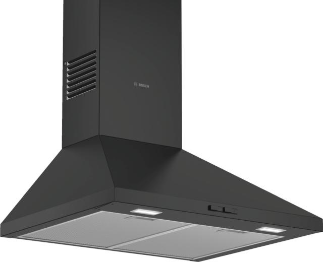 Аспиратор Bosch DWP64BC60, Chimney hood 60cm C, max 360 m3/h, 66 dB, Pyramidal design, black