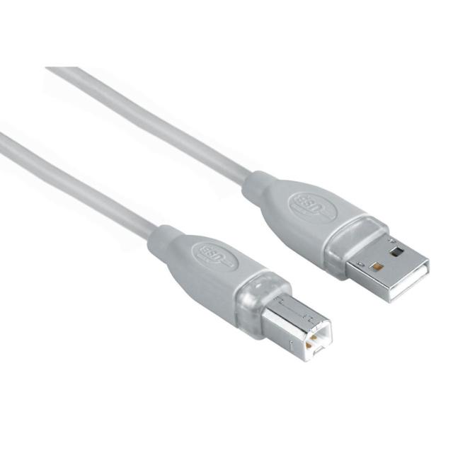 Кабел HAMA 45022 USB-A мъжко - USB-B мъжко, 3 м, 1 звезда