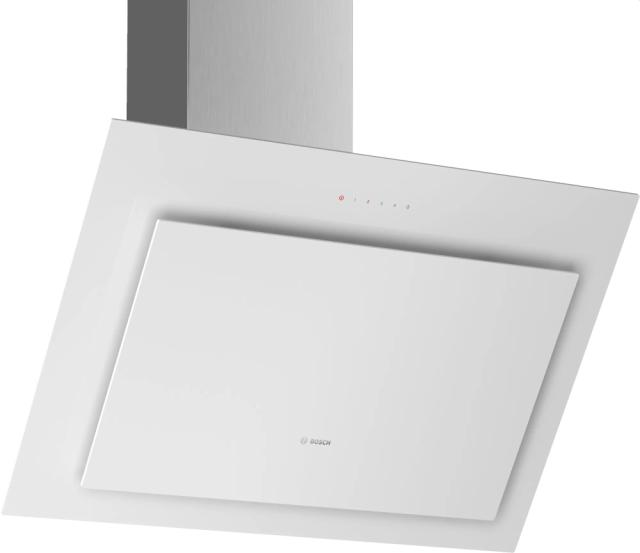 Аспиратор Bosch DWK87CM20 SER4; Comfort; Inclined hood 80cm B, white glass, max 680 m3/h, 56 dB