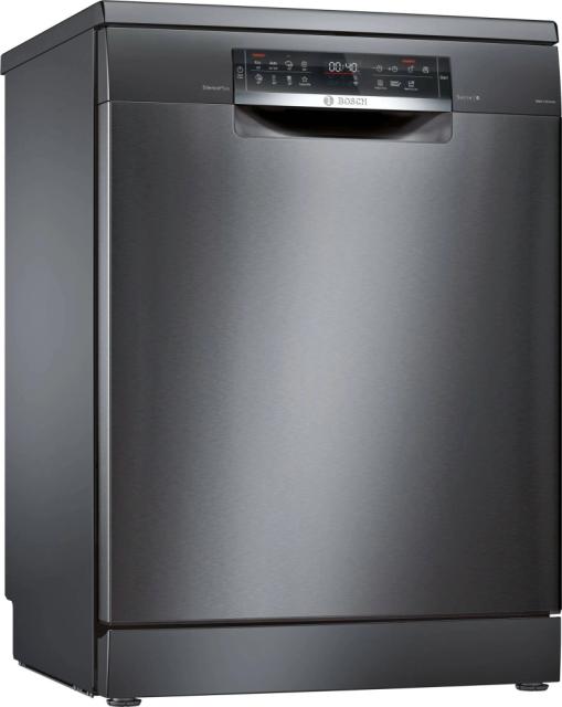Съдомиялна Bosch SMS6ECC51E SER6 Free-standing dishwasher, C, EfficientDry, 9,5l, 13ps, 44dB, Silence Plus, AquaStop, Max Flex Pro baskets, Extra Clean Zone, Home Connect, Black stainless steel