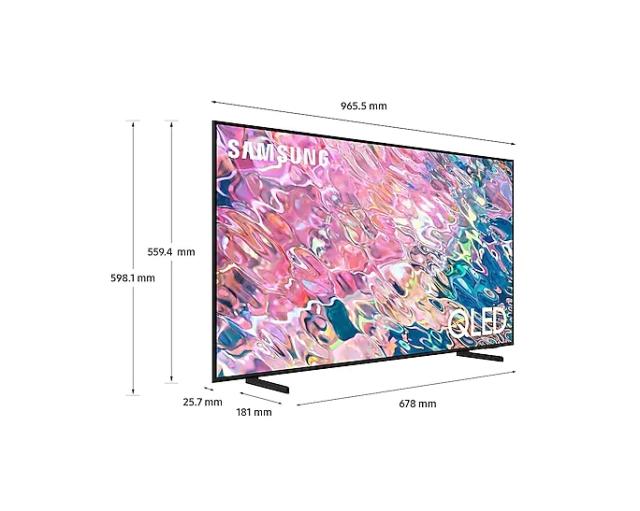 Телевизор Samsung 50'' 50Q67B QLED FLAT, SMART, 3100 PQI, Dual LED, Quantum HDR, Dolby Digital Plus, Q-Symphony, Bixby, LAN, Bluetooth 4.2, Wi-Fi, 3xHDMI 2.0, 2xUSB 2.0, Tizen 6.5, Black
