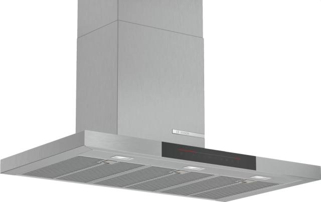 Аспиратор Bosch DWB98JQ50 SER6; Premium; Chimney hood 90cm A+, max 843 m3/h, 55 dB, Box design, AirSensor, inox filters
