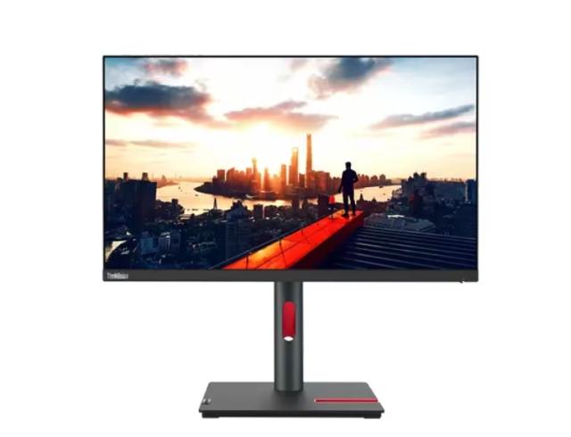 Монитор Lenovo ThinkVision P24h-30, 23.8" (60.45 cm) WLED IPS, 60Hz, 300 cd/m², USB  hub, HDMI, DP, USB-C, RJ-45, Tilt, Swivel, Pivot, Height Adjust Stand
