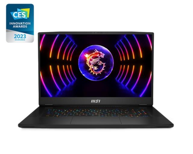 Лаптоп MSI Titan GT77 HX 13VI, RTX 4090 GDDR6 16GB, 17.3" UHD(3840x2160), 144Hz Mini LED, HDR1000, 100% DCI-P3, i9-13980HX (24C/32T, 36 MB), DDR5 64GB (32GBx2) 4 slots up to 128GB, SSD 2TB NVMe PCIe Gen4x4, 3x M.2 slots, 99 key Cherry MX KBD, 2Y