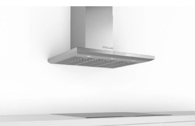 Аспиратор Bosch DWB97LM50 SER6, Premium, Chimney hood 90cm A, max 697 m3/h, 55 dB, inox filters
