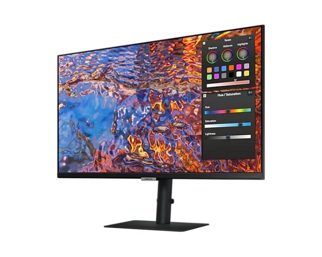 Монитор Samsung 27B800 , 27" IPS LED, 60 Hz, 5 ms GTG, 3840x2160, 300 cd/m2, 1000:1, HDR 10, Eye Saver Mode, Flicker Free, PBP, PIP, USB-C, 3xUSB 3.0, Display Port 1.4, 2xHDMI 2.2, Headphone Jack, 178°/178°, Black