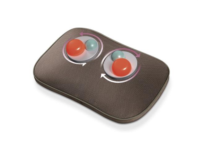 Масажор Beurer MG 147 Shiatsu massage cushion; massage for the shoulders, neck, back and legs; 4 Shiatsu massage heads; removable cover; machine-washable; light and heat function