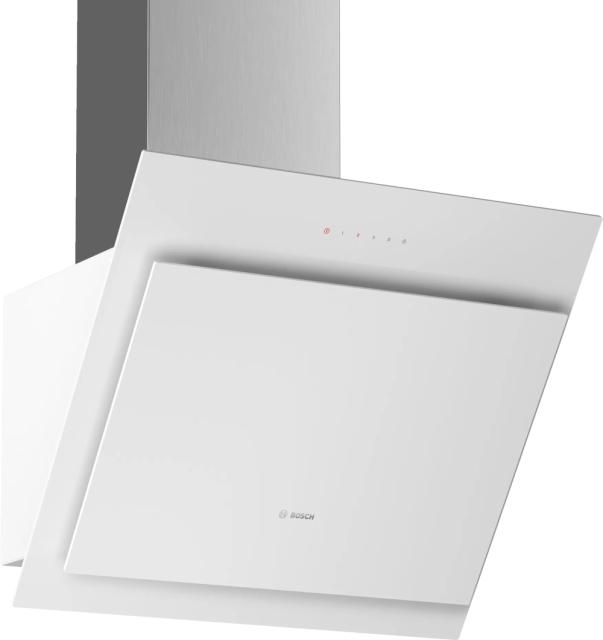 Аспиратор Bosch DWK67CM20 SER4; Comfort; Inclined hood 60cm A, white glass, max 660 m3/h, 57 dB