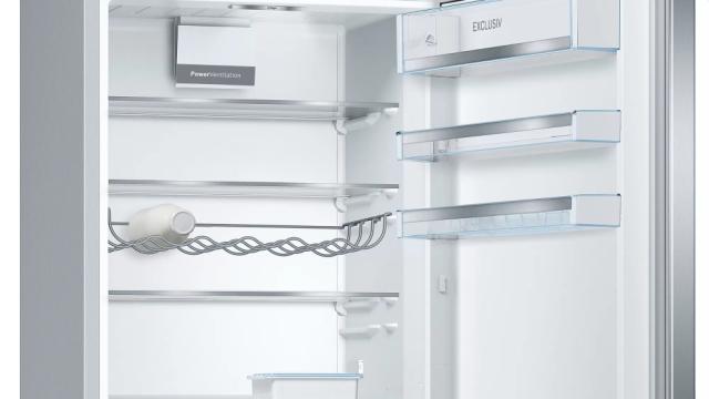 Хладилник Bosch KGE49EICP SER6 FS Fridge-freezer, C, 201/70/65cm, 419l(302+117), 38dB, VitaFresh, Automatic Super Freezing, EasyAccess shelf, Stainless steel