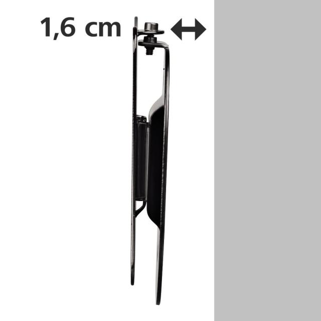 Стенна стойка за TV HAMA, Фиксирана, 10"-26", 25 кг, 5 звезди, Черна