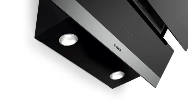 Аспиратор Bosch DWK065G60 SER2; Economy; Inclined hood 60cm C, black glass, max 593 m3/h, 67 dB