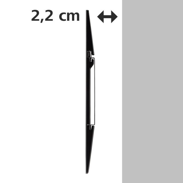 Стенна стойка HAMA Ultraslim, Фиксирана, 19"-37", 25 кг, 3 звезди, Черна