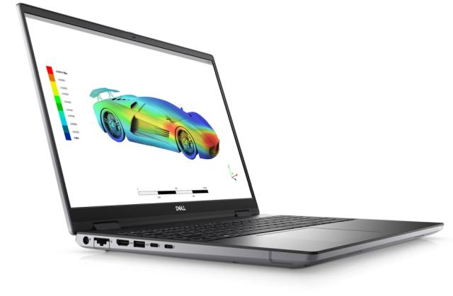 Лаптоп Dell Precision 7670, Intel Core i9-12950HX (16 cores, 30 MB cache, up to 5.00 GHz), 16" FHD+ (1920x1200) AG 500 nits, 32GB, 1x32GB NECC 4800MHz DDR5, 1 TB SSD PCIe M.2, NVIDIA RTX A3000 12GB GDDR6, Wi-Fi 6E, BT 5.2, Backlit Kbd, Windows 11 Pro