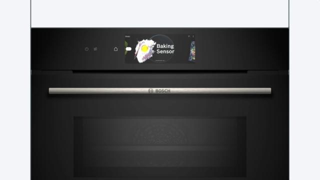 Фурна Bosch CMG778NB1, SER8 Compact built-in oven with microwave function, 60 x 45 cm, 45 l, 900W, Digital control ring, 4D hotair, Hotair Gentle, Air Fry function, Home Connect, Black