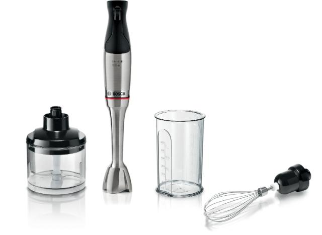 Пасатор Bosch MSM6M821, SER6, Blender, ErgoMaster, 1200 W, QuattroBlade System Pro, Included Blender, Measuring cup, Chopper & Stainless steel whisk, Stainless steel