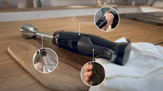 Пасатор Bosch MSM4B670, SER4, Blender, ErgoMaster, 1000 W, Dynamic Speed Control, QuattroBlade System Pro, Included Blender, Measuring cup, Food processor & Stainless steel whisk, Black, anthracite