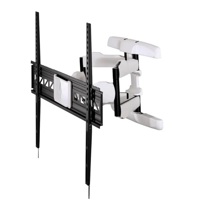 Стенна стойка за TV HAMA, Регулируема, 46"-90", 75 кг, Черен/Бял