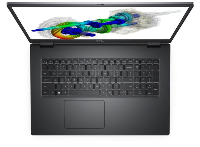 Лаптоп Dell Precision 7770, Intel Core i7-12850HX (16 cores, 25 MB cache, up to 4.80 GHz), 17.3" FHD (1920x1080) AG 500 nits, 32GB, 1x32GB NECC 4800MHz DDR5, 1 TB SSD PCIe M.2, NVIDIA RTX A3000 12GB GDDR6, Wi-Fi 6E, BT, Backlit Kbd, Windows 11 Pro, 3