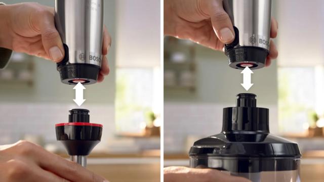 Пасатор Bosch MSM6M623, SER6, Blender, ErgoMaster, 1000 W, Dynamic Speed Control, QuattroBlade System Pro, Included Blender, Measuring cup, Chopper, Attachment for pureeing & Stainless steel whisk, Stainless steel