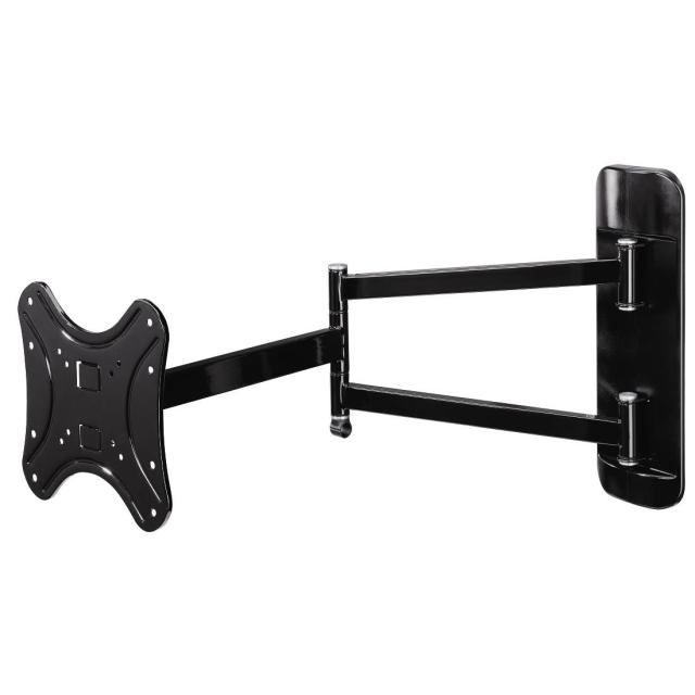 Стенна стойка за TV  HAMA ultra-long, Регулируема, 10"-48", 2 рамена, ултра-дълга, Черна