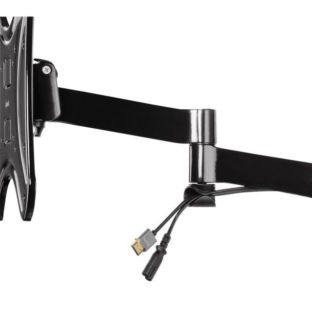 Стенна стойка за TV  HAMA ultra-long, Регулируема, 10"-48", 2 рамена, ултра-дълга, Черна