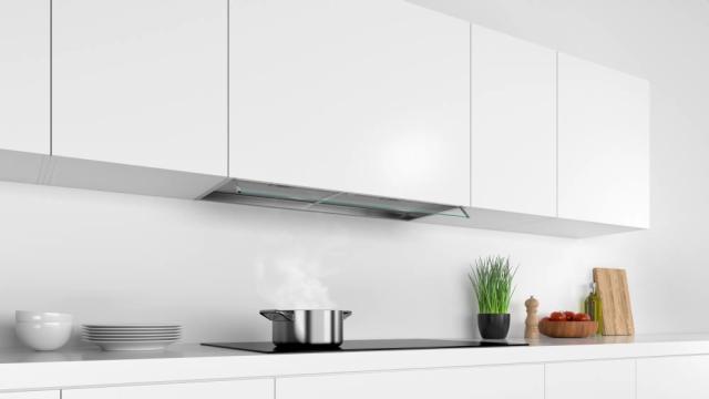 Аспиратор Bosch DBB96AF50 SER4; Comfort; Integrated box hood 90 cm A, inox, LED light, max 620 m3/h, 70 dB