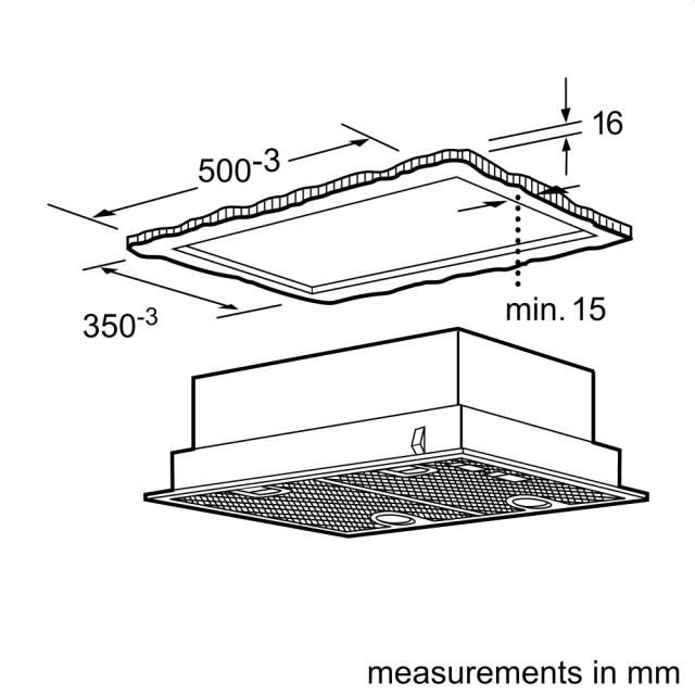 Аспиратор Bosch DHL555BL SER4; Comfort; Canopy hood 50cm C, max 618 m3/h, 56 dB, 35cm depth