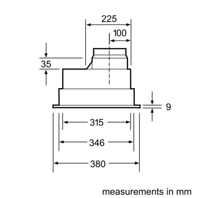 Аспиратор Bosch DHL555BL SER4; Comfort; Canopy hood 50cm C, max 618 m3/h, 56 dB, 35cm depth