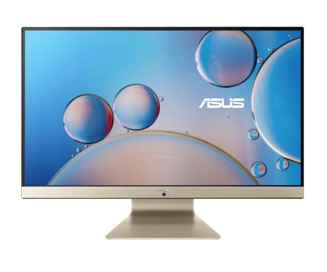 Настолен компютър - всичко в едно Asus Vivo AiO M3700WUAK-BA026M , AMD Ryzen 5 5500U (2.1GHz up to 4.00GHz, 8MB), 27"FHD 1920X1080 16:9, DDR4 8GB SoDIMM, 256GB PCIE G3 SSD, External DVD writer, Drak Grey Wireless Kbd + Mouse US International, NO OS, 