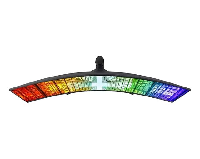 Монитор Samsung 49" 49A950 VA QLED, 120 Hz, 4 ms GTG, 5120x1440, 350 cd/m2, 3000:1, HDR 400, Eye Saver, Flicker Free, USB Type C, LAN, 3xUSB 3.0, Display Port, 2xHDMI, Speakers, Headphone Jack, 178°/178°, Black