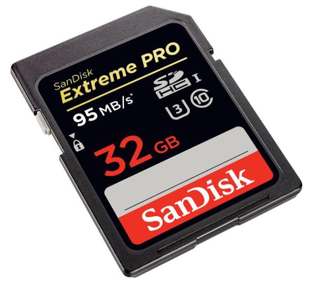 Карта памет SANDISK Extreme PRO® SDHC 32GB Class 10, U3, 95 Mb/s