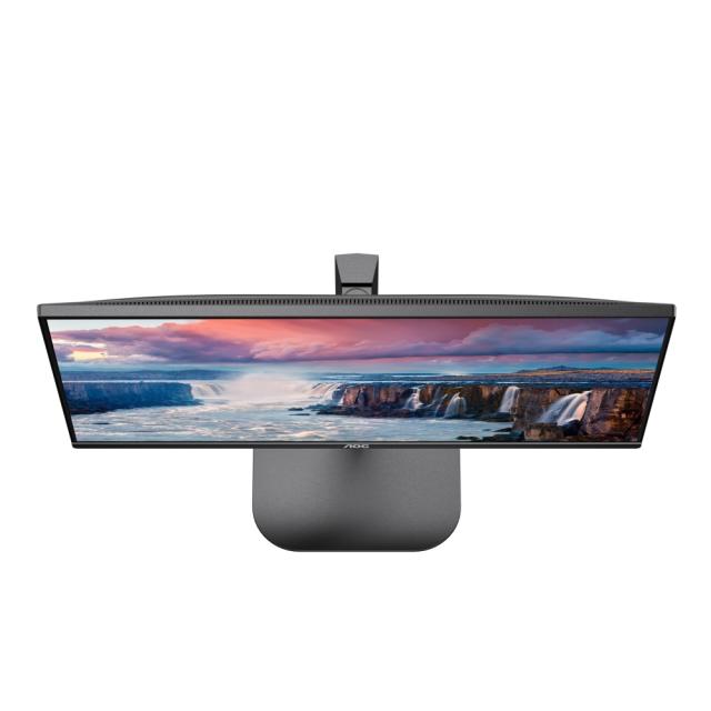 Монитор AOC 27V5C/BK, 27" IPS WLED, 1920x1080@75Hz, 4ms GtG, 1ms MPRT, 300cd m/2, 1000:1, DCR 20M:1, FreeSync, FlickerFree, Low Blue Light, 3Wx2, Tilt, Height Adjust, Pivot, Swivel, HDMI, DP, USB hub
