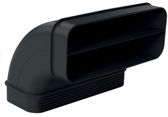 Аксесоар Bosch HEZ9VDSB2, Flat duct, vertical L 90° bow (from on 70cm worktop depth)